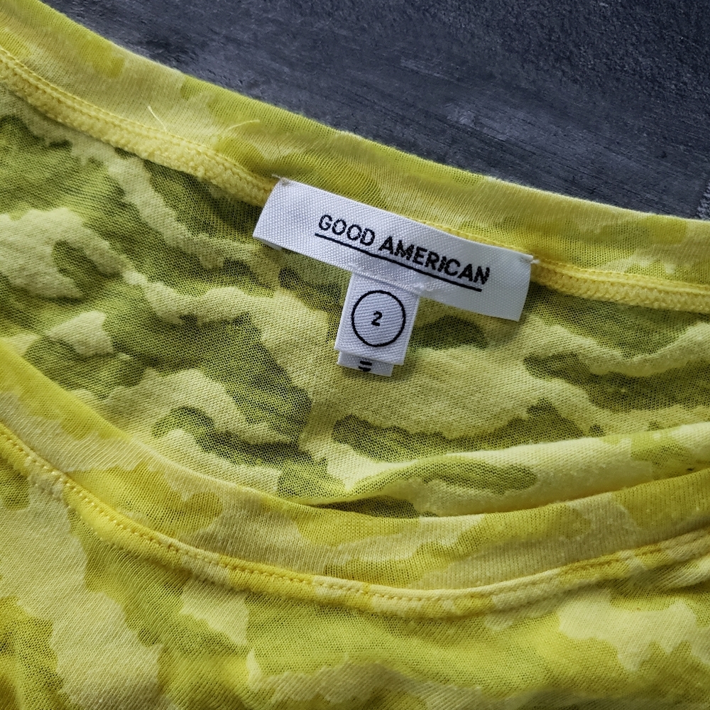 Sun Beam | Good American | Zebra Burnout Short Sleeve View 5